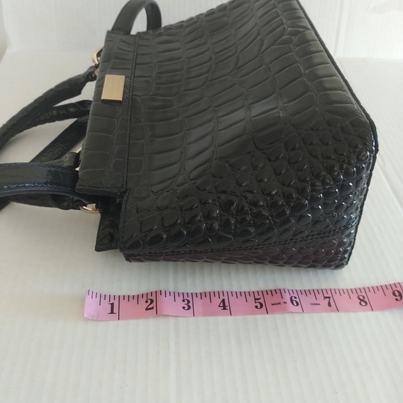 Kate Spade Ridgly Avenue Becky Ostrich Leather Black Bag - Picture 12 of 12